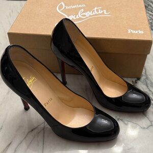 Christian Louboutin Pump Black 100 patent calf